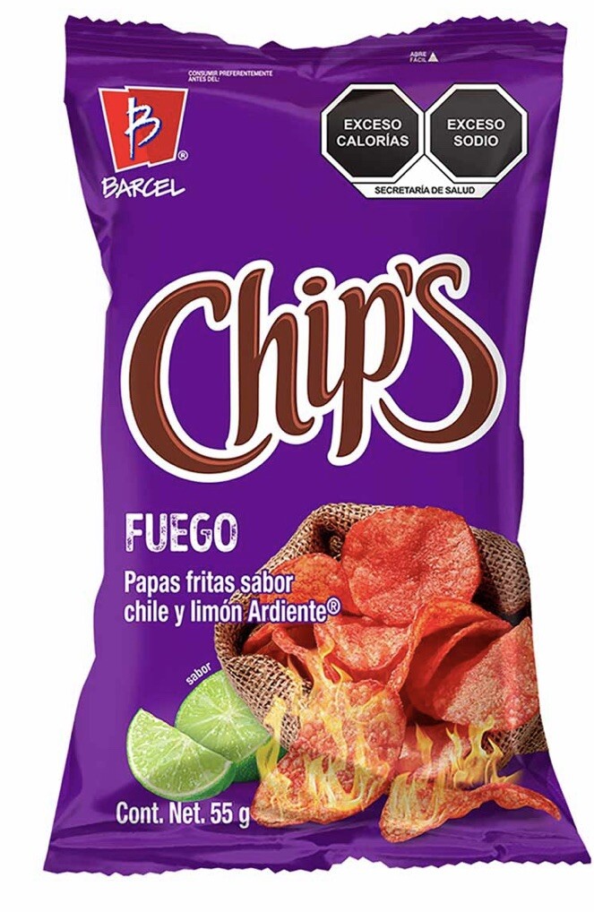 CHIPS FUEGO Mexican chips BARCEL 4 BAGS, (54 G EACH) gallery