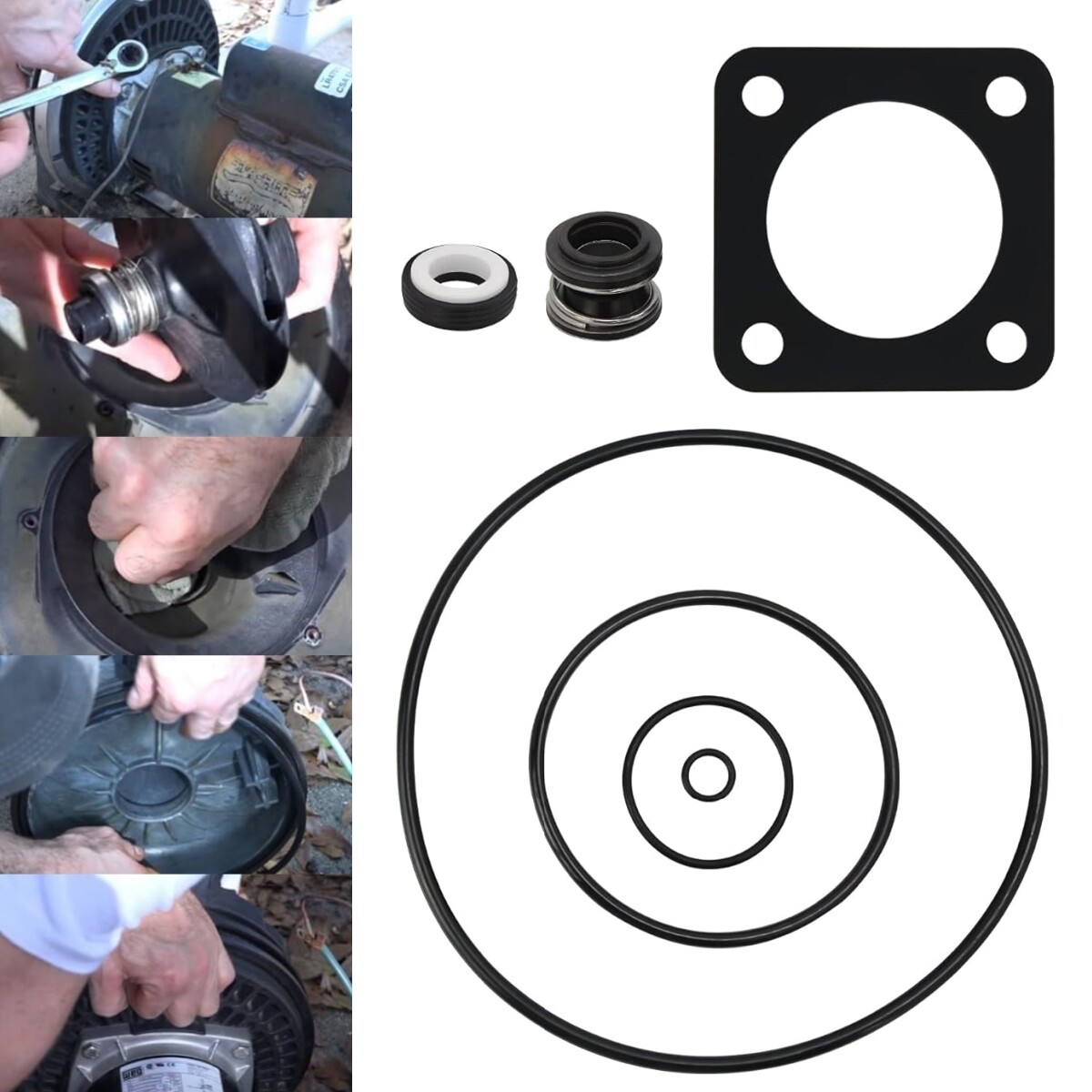 O-Ring Rebuild Kit for Sta-Rite P2RA & P2R Dura-Glas MaxeGlas Pool Pump PRE 1998 gallery