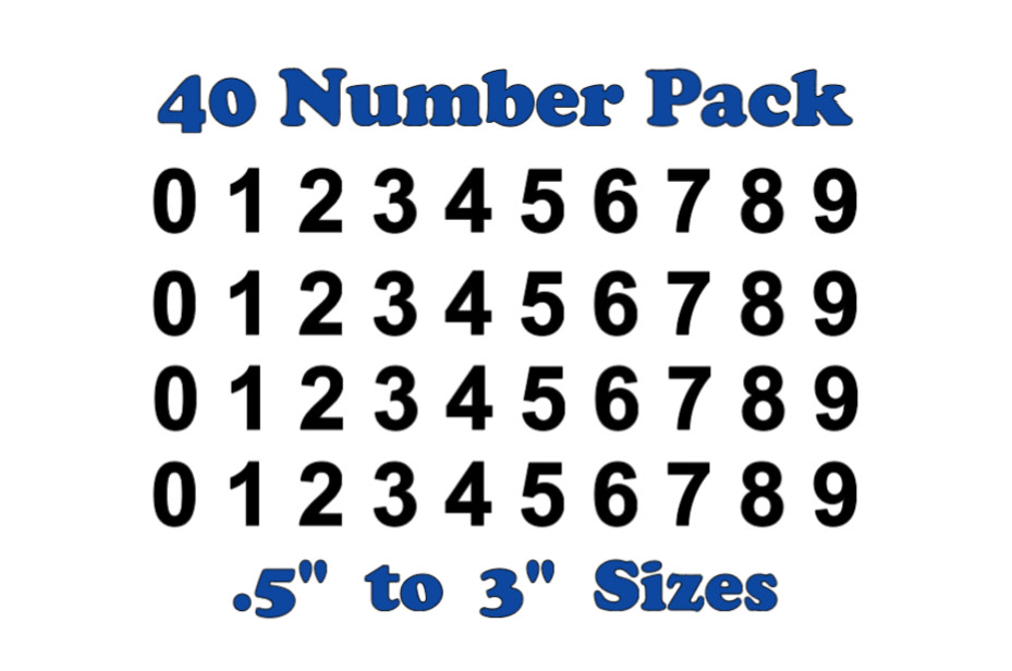 Mailbox Address Locker Numbers Decal Vinyl Sticker Window Door Wall Sign 40 gallery
