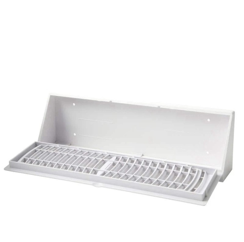 15 In. 3-Way Plastic Baseboard Diffuser Supply In White-E115SWP gallery