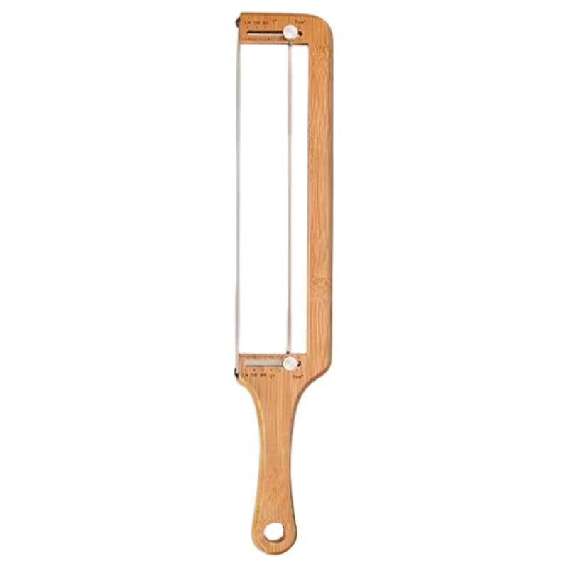 Manual Adjustable Bread Knife Bamboo Bread Knife With Stainless Steel Blade gallery