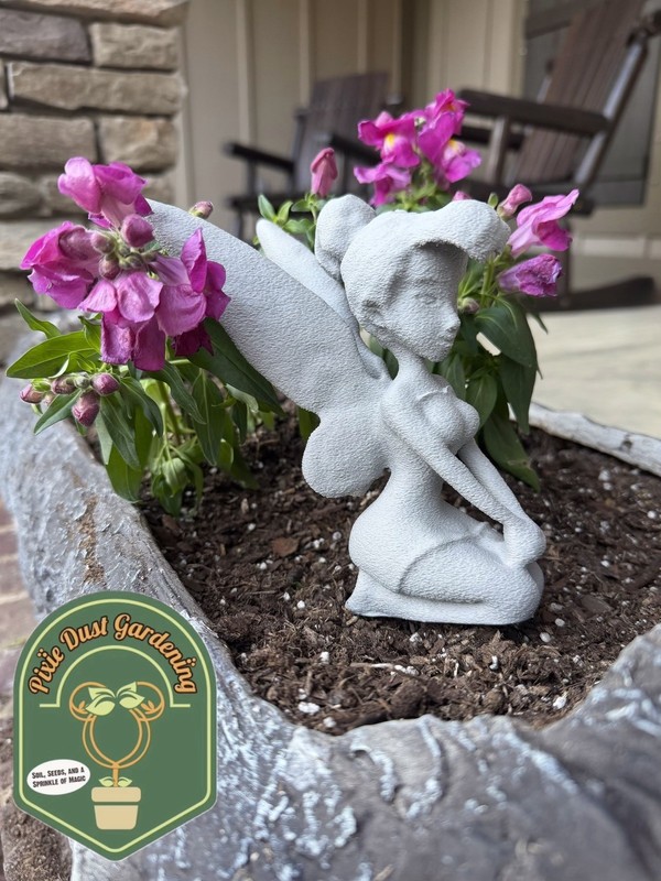 Tinkerbell Garden Disney Outdoor Decor Tink Epcot Flower Fairy Garden Statue gallery