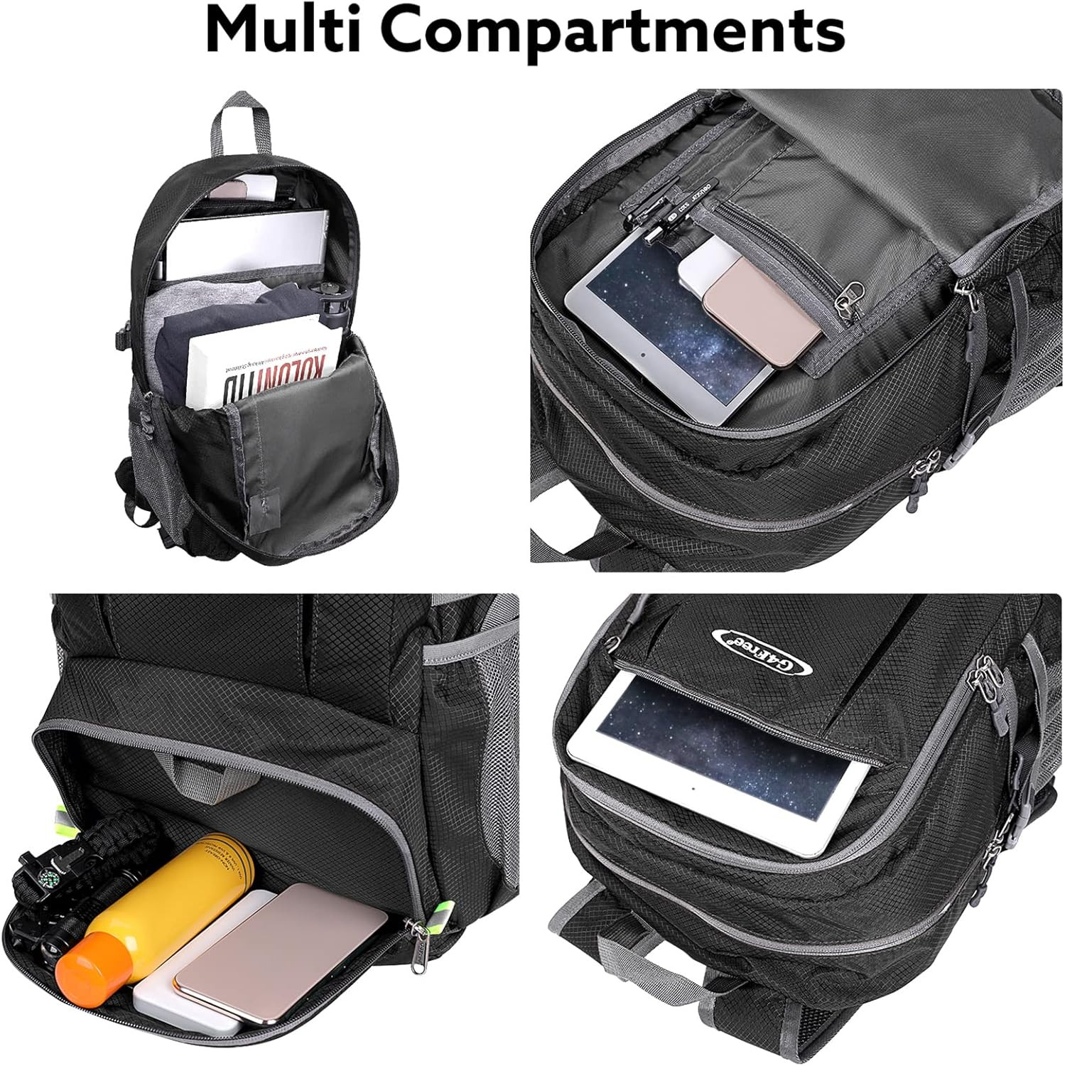 Lightweight Packable Hiking Backpack, Waterproof Travel Daypack 3
