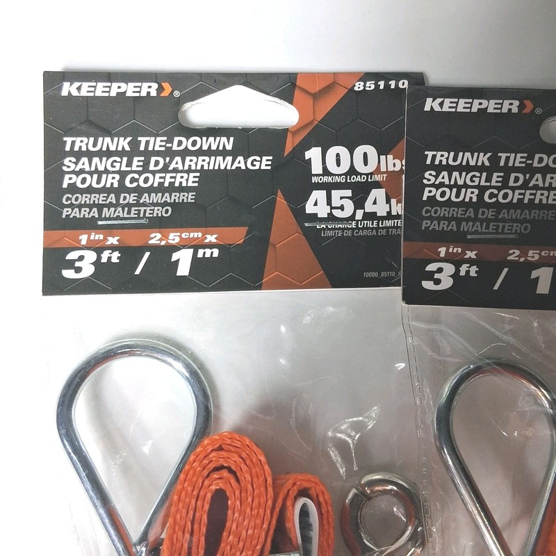 2 Trunk Straps 3 ft. 80 lb Load & 4 Lashing Straps 8 ft. 500 lb Load gallery