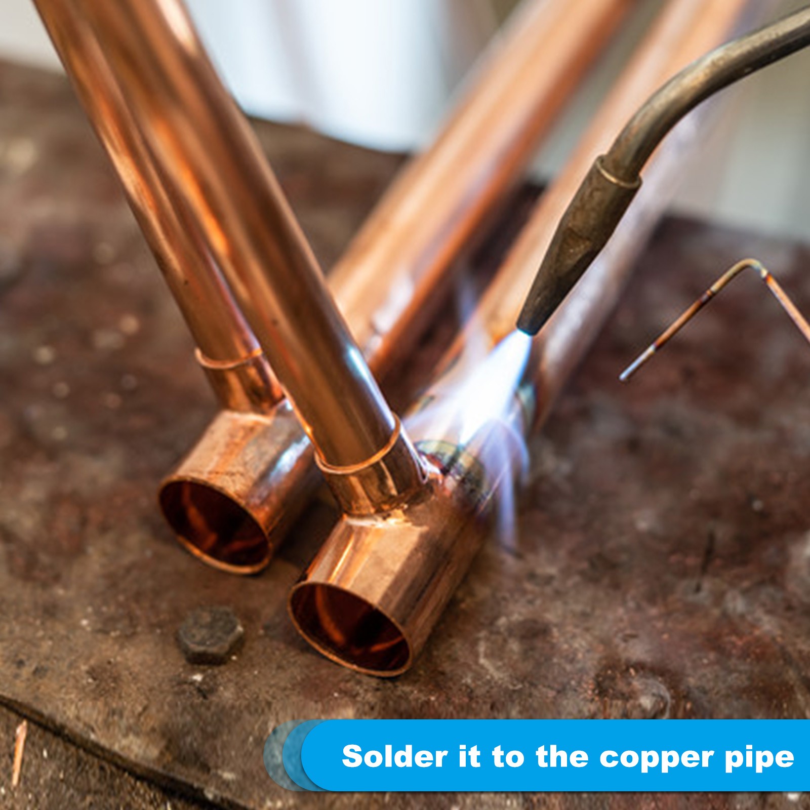 5/8" ID Straight Copper Coupling Fittings, 4 Pcs Welding Joint for HVAC gallery