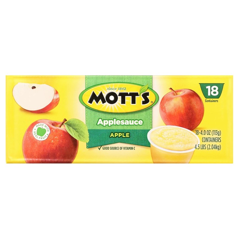 Mott’s Applesauce 4 oz Cups - 18 Pack, No Artificial Flavors gallery