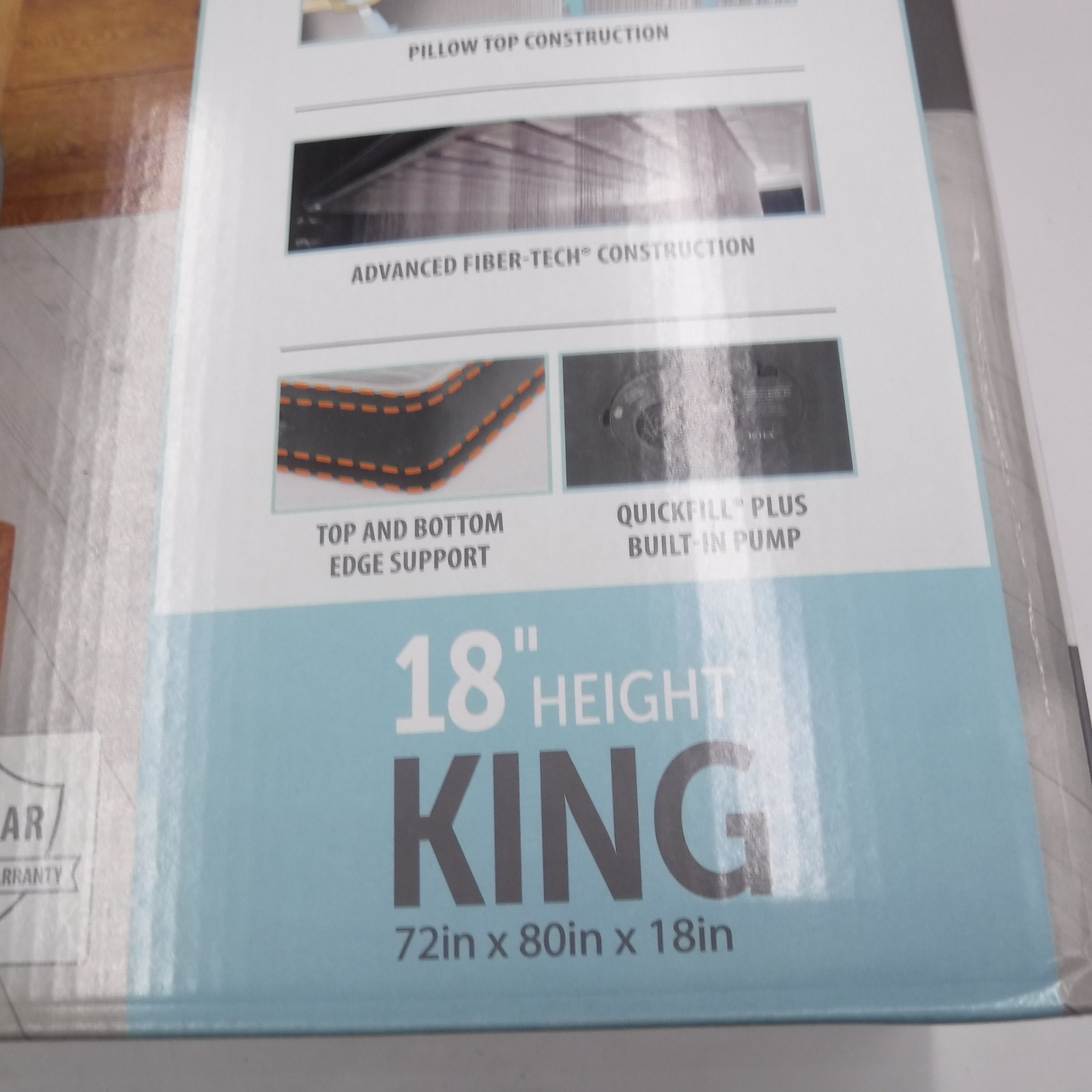 Intex 18" Inflatable King Air Mattress W/Built In Pump 64409ST gallery