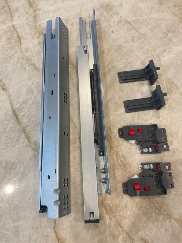 18"21"Undermount Drawer Slide Heavy-duty 3D 78 lb Soft Closing 5/8 drawer thick gallery