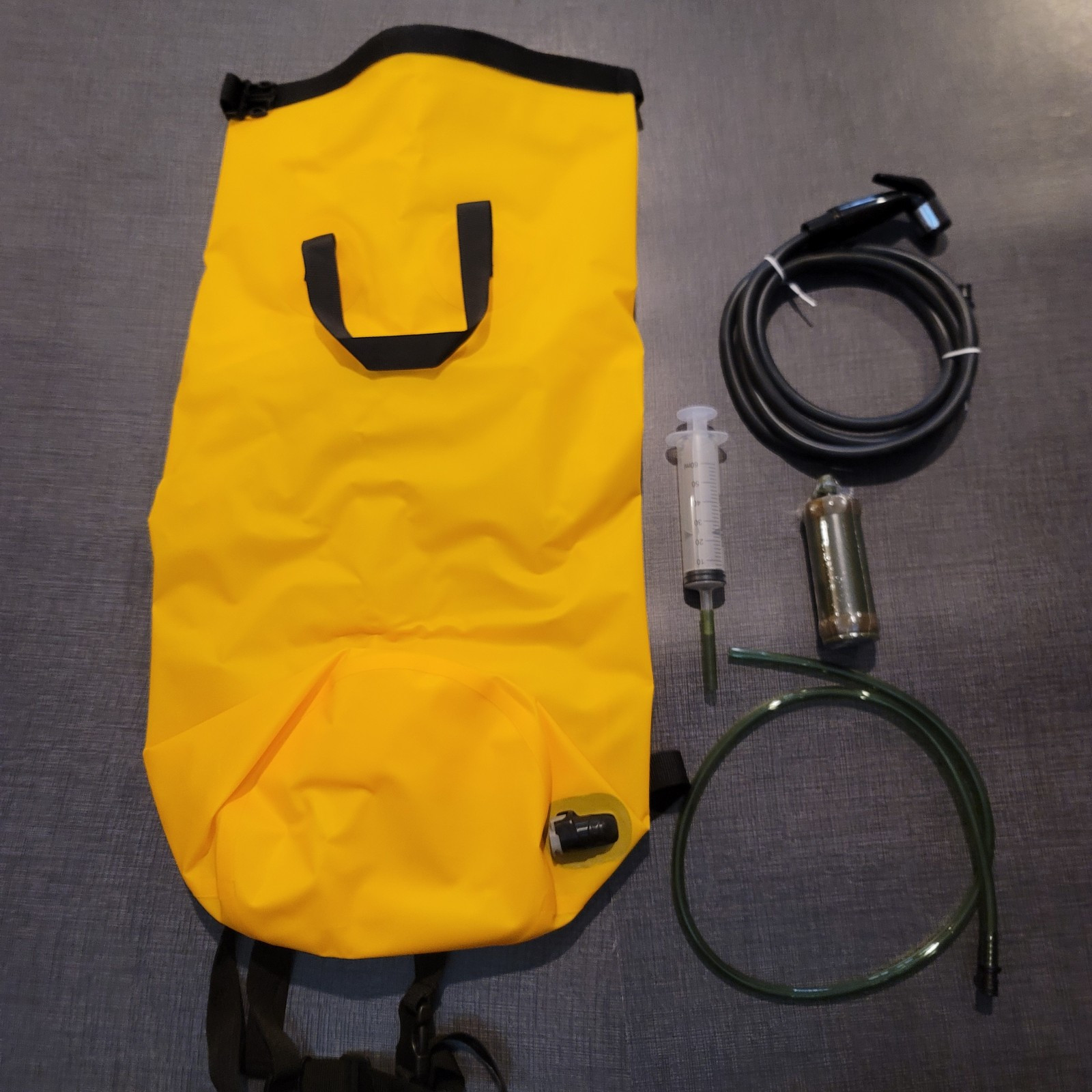 Waterproof Dry Backpack With Water Filter And Shower Attachments 3