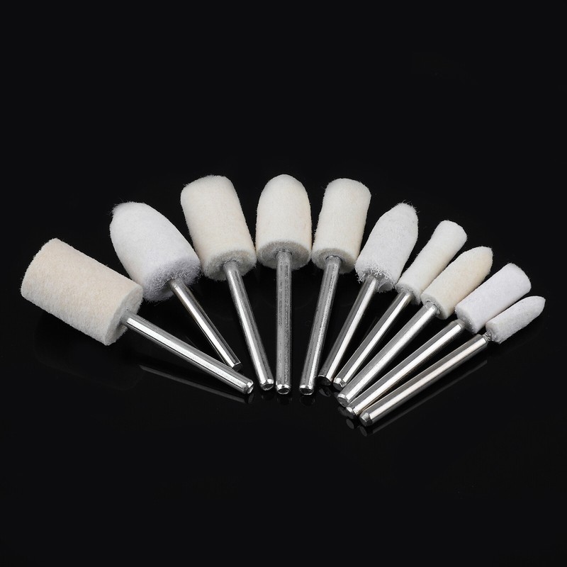 20Pcs Felt Polishing Buffing Pads Wheel Wool Plastic Rotary Tool Kit for Dremel gallery