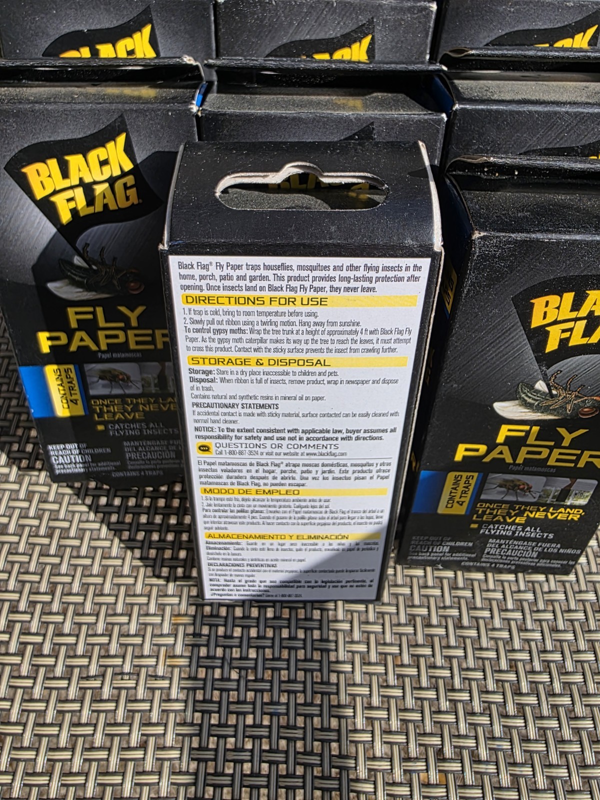 Black Flag HG-11016 Fly Paper Insect Trap, 10 Count Lot Of 10 Packs gallery