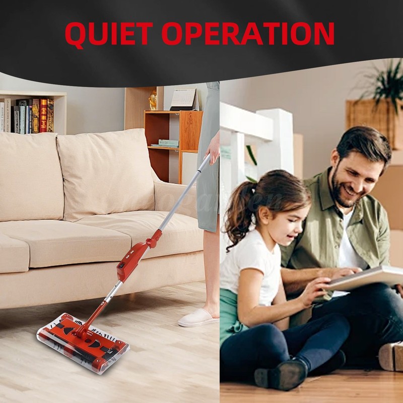 Cordless floor sweeper 45" rechargeable floor and carpet sweeper Vacuum Cleaner gallery