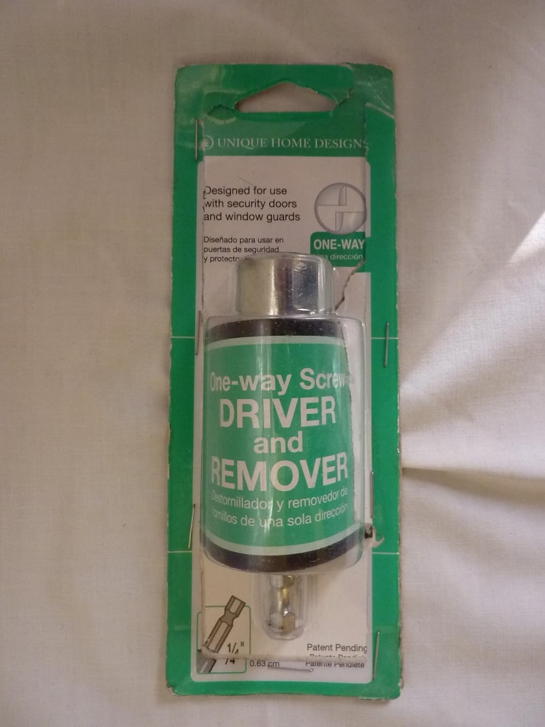 Unique Home Designs IDA09200003000 One-Way Screw Driver For Security Doors gallery