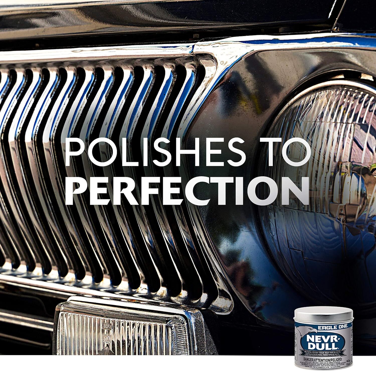 Wadding Polish White Never Dull Wadding Polish Cleans Polishes Metals 5 oz USA. gallery