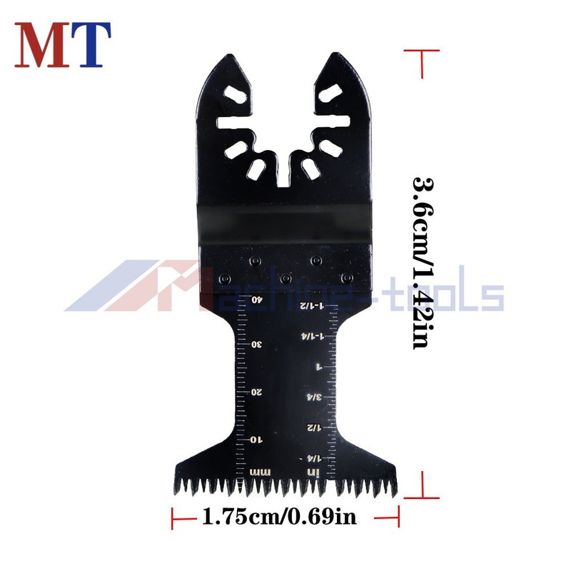 48 Pcs Universal Oscillating Multitool Quick Release Saw Blades for Metal Wood gallery