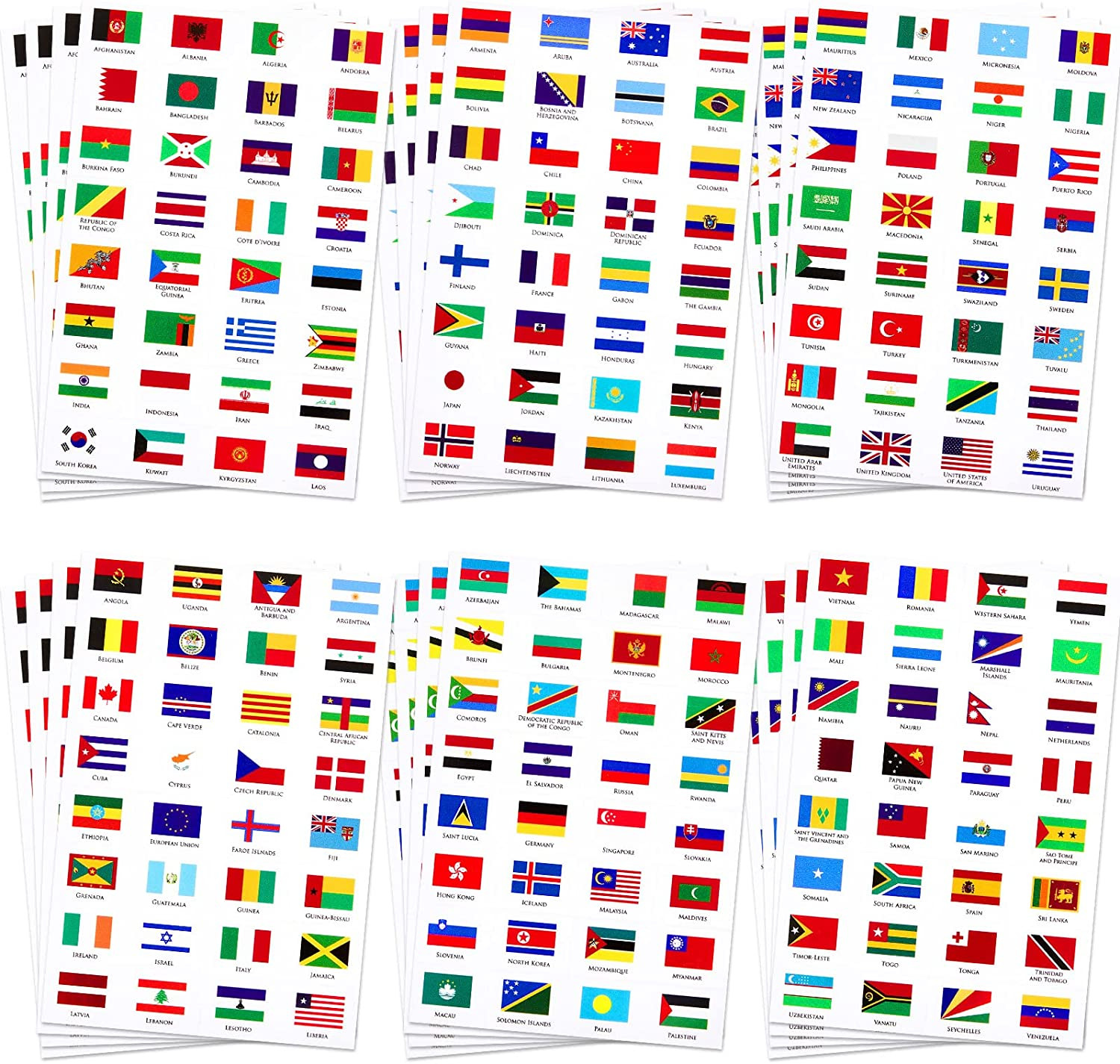 Outus World Flag Stickers Different Country Flag Stickers Flags of the World Cou gallery
