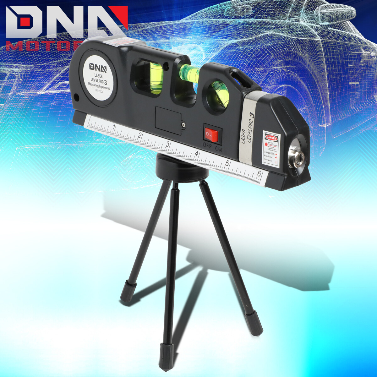 MULTIPURPOSE LD MEASURING HORIZONTAL VERTICAL HANDY LASER BUBBLE LEVEL+TRIPOD gallery