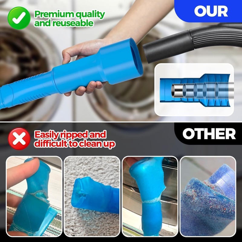 Versatile Lint Remover Vacuum Attachment - Compatible with Most Cleaners in Blue gallery