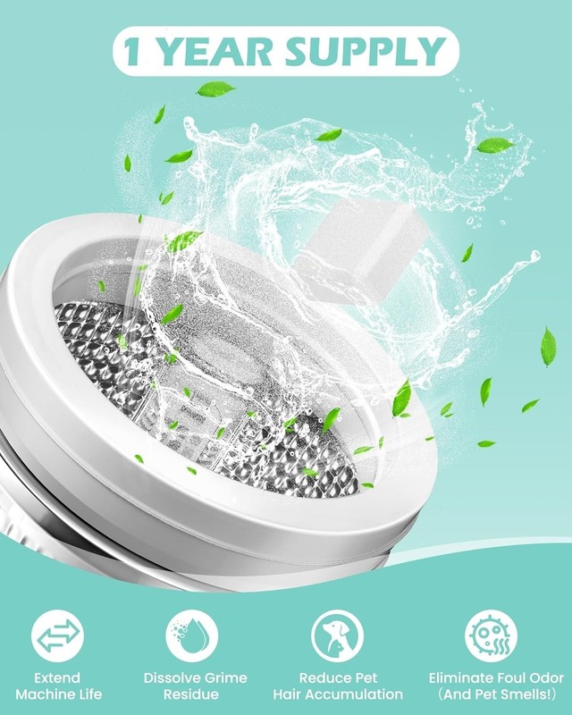Uproot Clean Washing Machine Cleaner Tablets - 24 Pack for a 12 Month Supply. Fo gallery