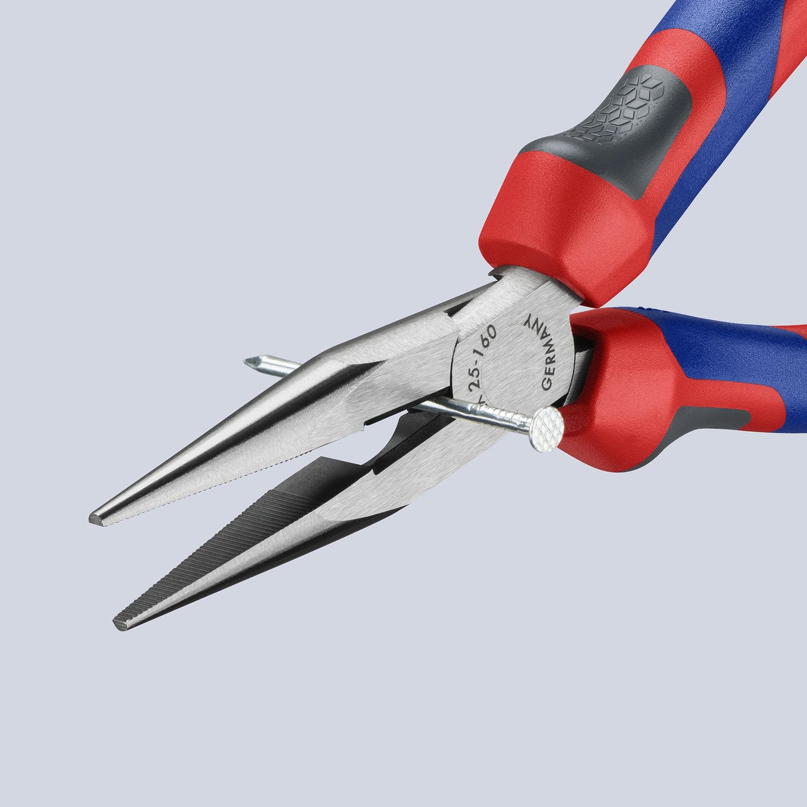KNIPEX Long Nose Pliers w/Cutter, MultiComponent 25 02 160,61/4 inches gallery