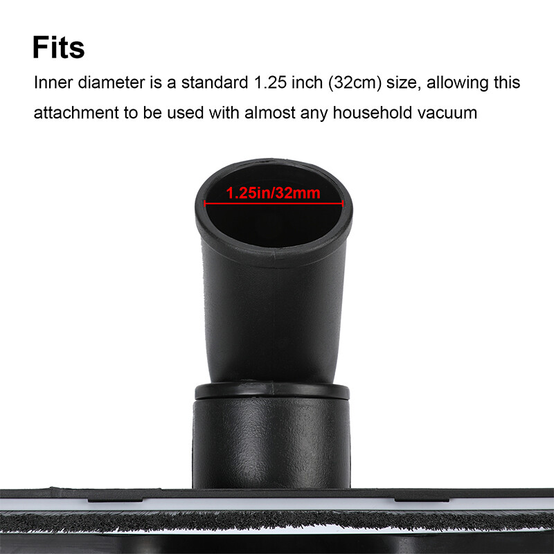 Universal 12" Vacuum Cleaner Attachment 360 Floor Brush Tool 1.25" 1-1/4" 32mm gallery
