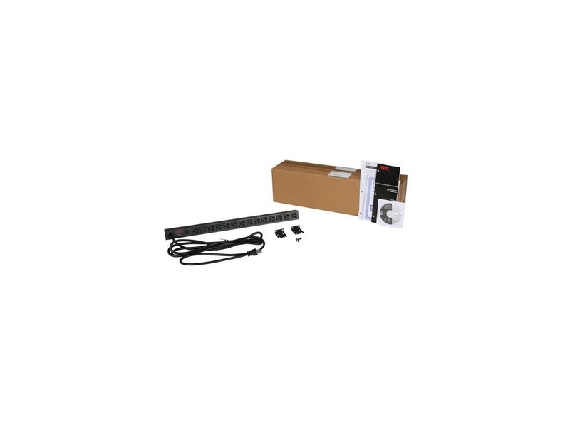 APC Rack Mount PDU, Basic 100V-120V/15A, (14) Outlets, 0U Vertical Rackmount gallery