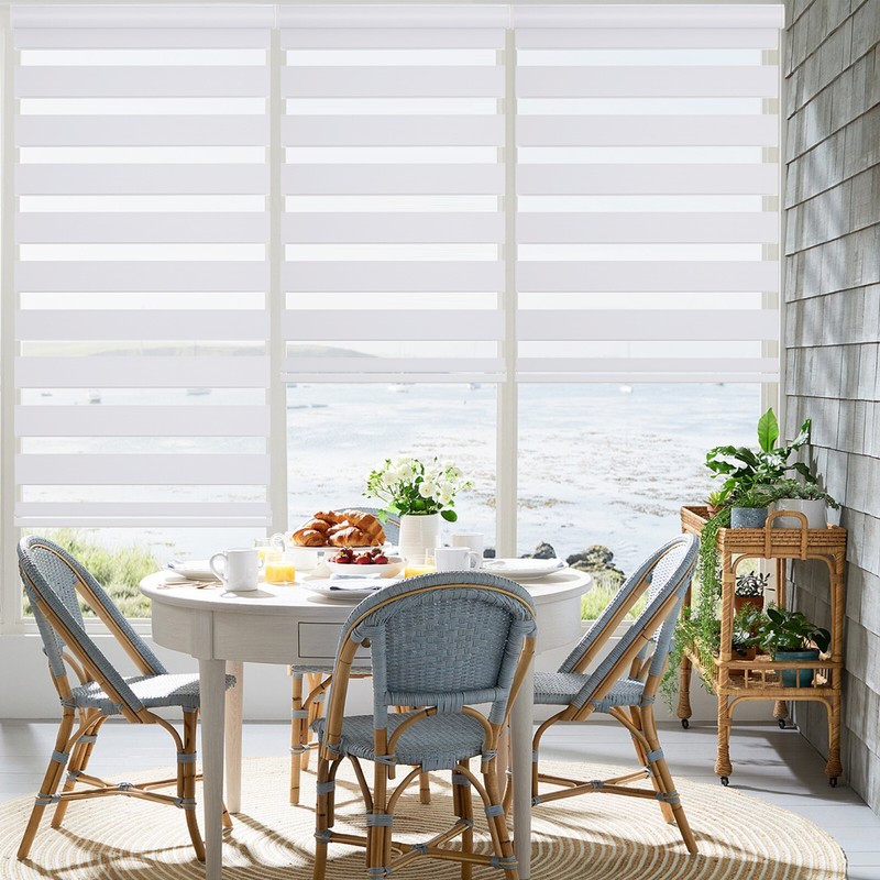 CUSTOM Made Cordless Window Shade Blind Dual Zebra Roller Blinds Day and Night gallery