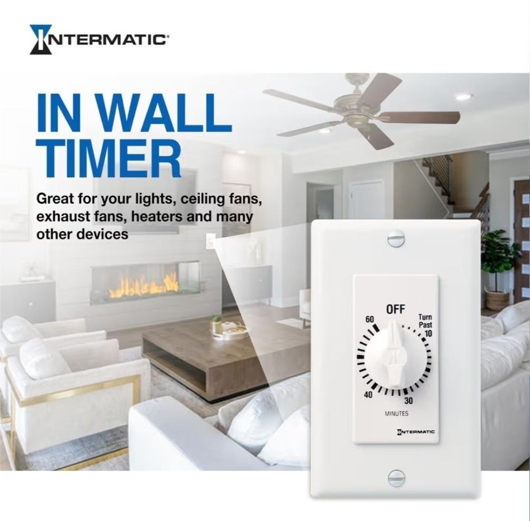Intermatic Fd60mwc Timer, Spring Wound, 60 Min gallery