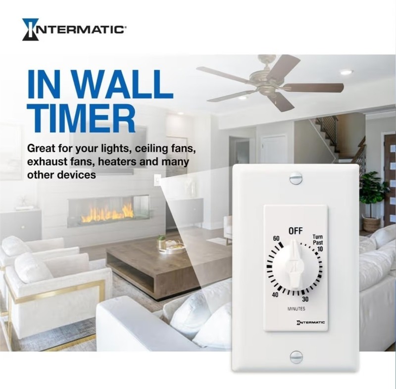 Intermatic Fd60mwc Timer, Spring Wound, 60 Min gallery