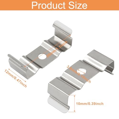 Murtenze T8 Led Light Clips Bracket Hanger for Integrated Tube Light T8 x 40 gallery