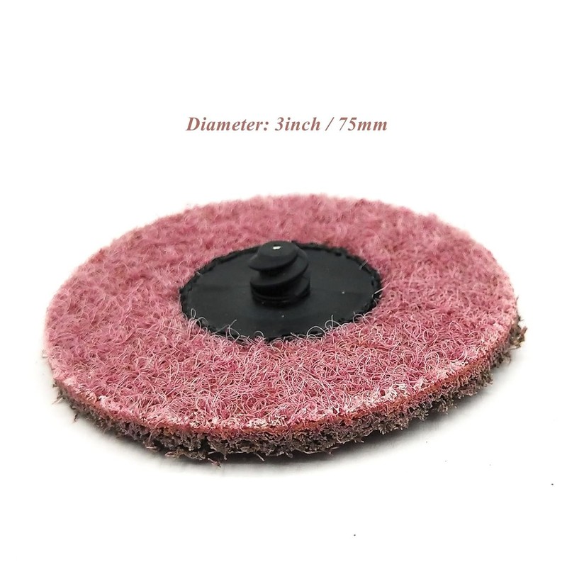25 Pcs 3" Medium Red Nylon Surface Conditioning Discs for Grinding Polishing gallery