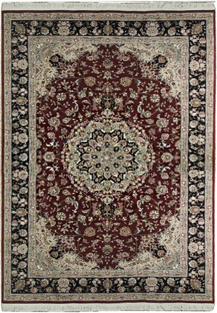 6x9' Quality Handmade Wool and Silk Rug ELEGANT #PIX-15506 gallery