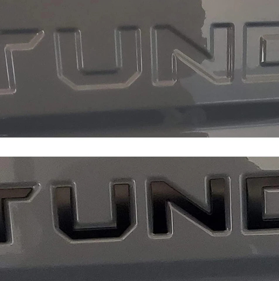 Tailgate Insert Letters Compatible with Tundra Small(For 2014-2021 Tun) Black gallery