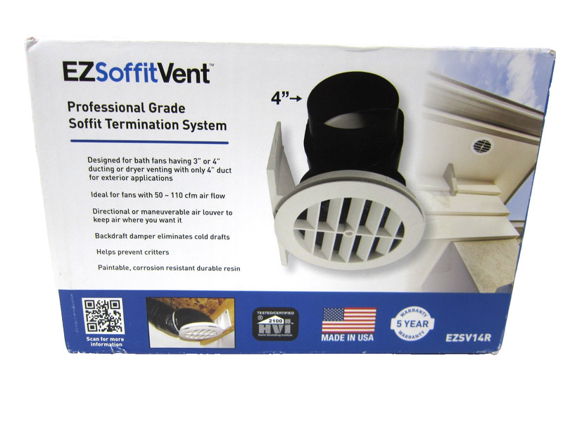 Panasonic EZ Soffit Vent Termination System for Ventilation Exhaust Fans gallery