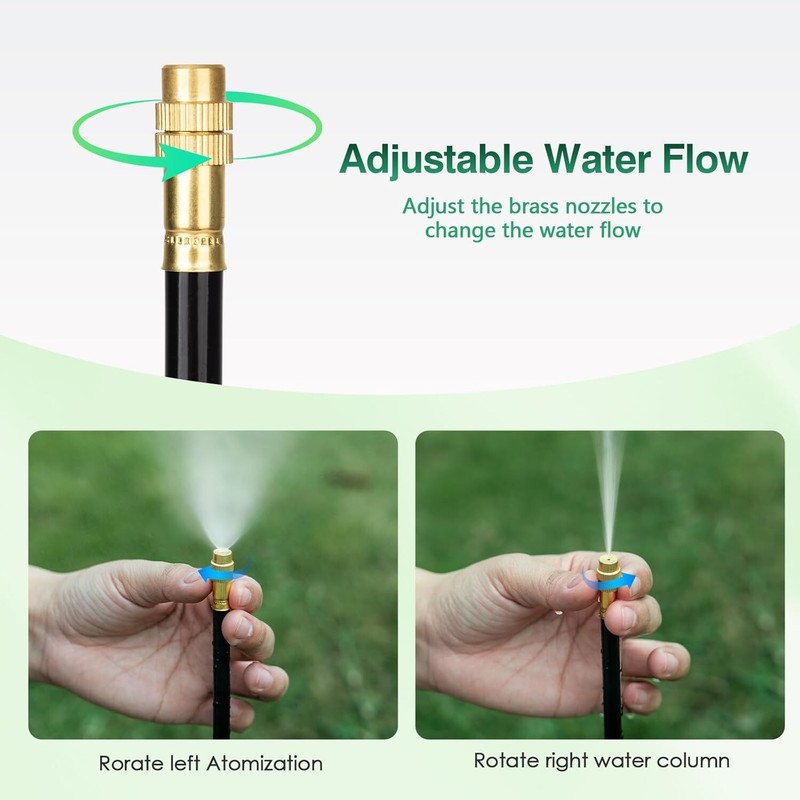 5M 360° Curved Garden Automatic Irrigation System,Adjustable Nozzle,Water-Saving gallery