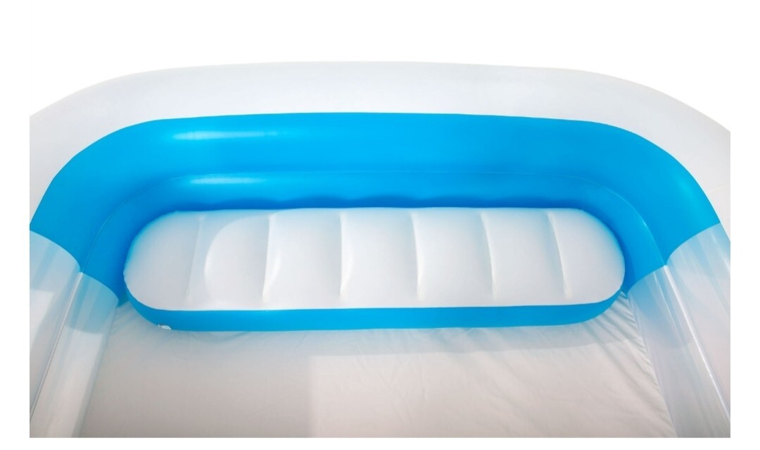 Bestway H2OGO! Inflatable Rectangular Family Pool w/ Safety Windows ~10ft Long gallery