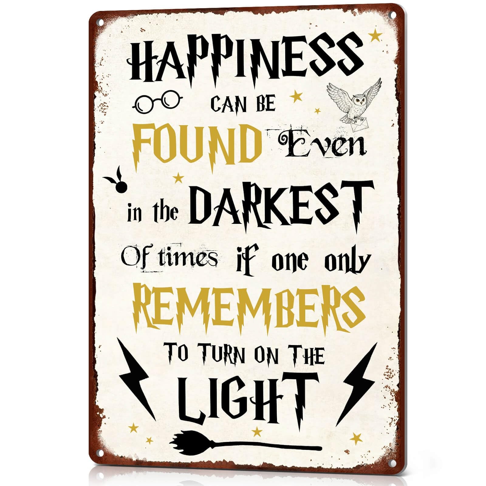 NEGLAI Happiness Can Be Found Even In The Darkest 12x8 inches, gallery