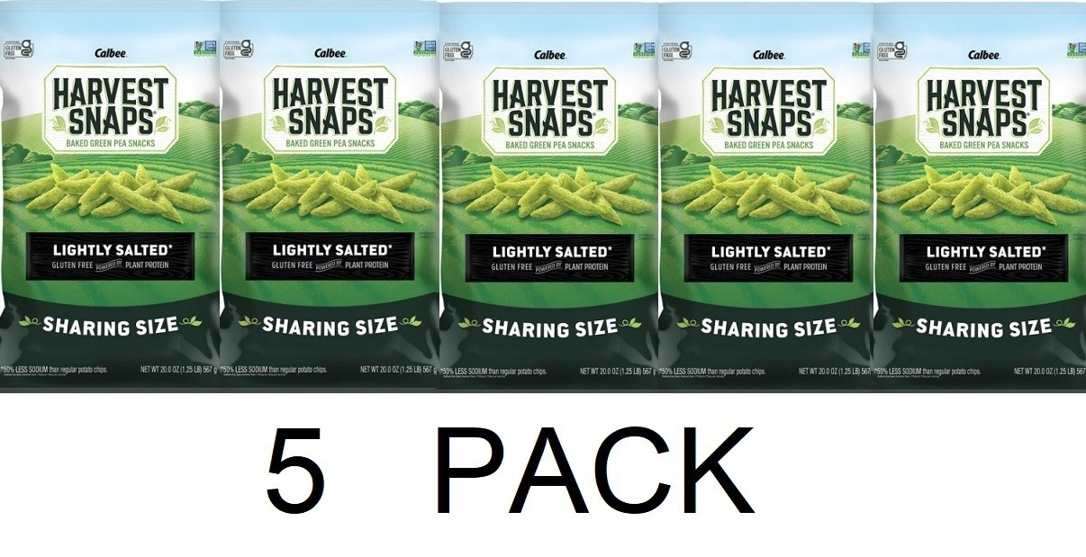 Calbee Harvest Snaps Baked Veggie Snacks Lightly Salted 20 oz Bag - 5 PACK gallery