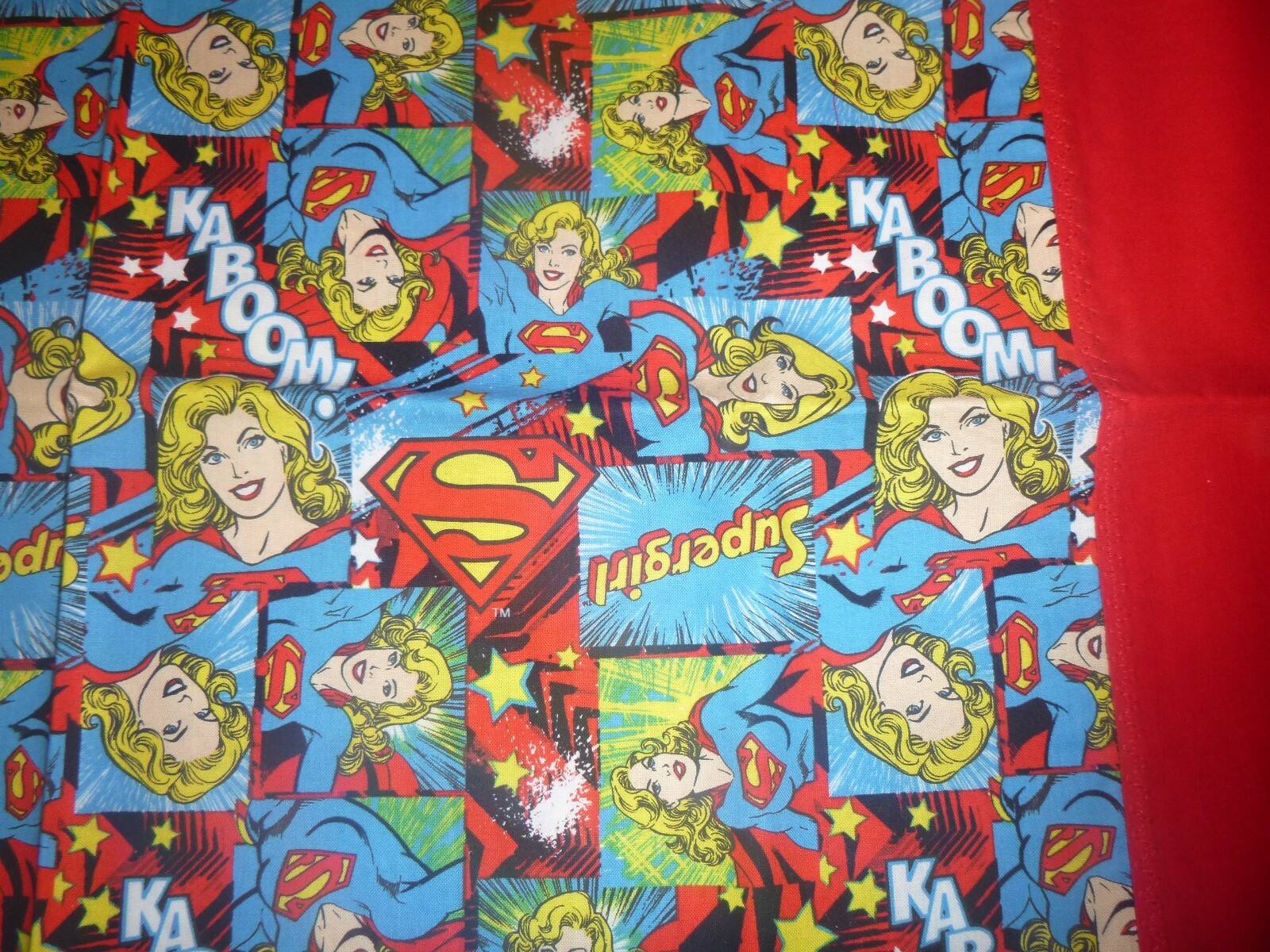 DC Comics SuperGirl Cotton Fabric Design standard handcraft pillowcase gallery