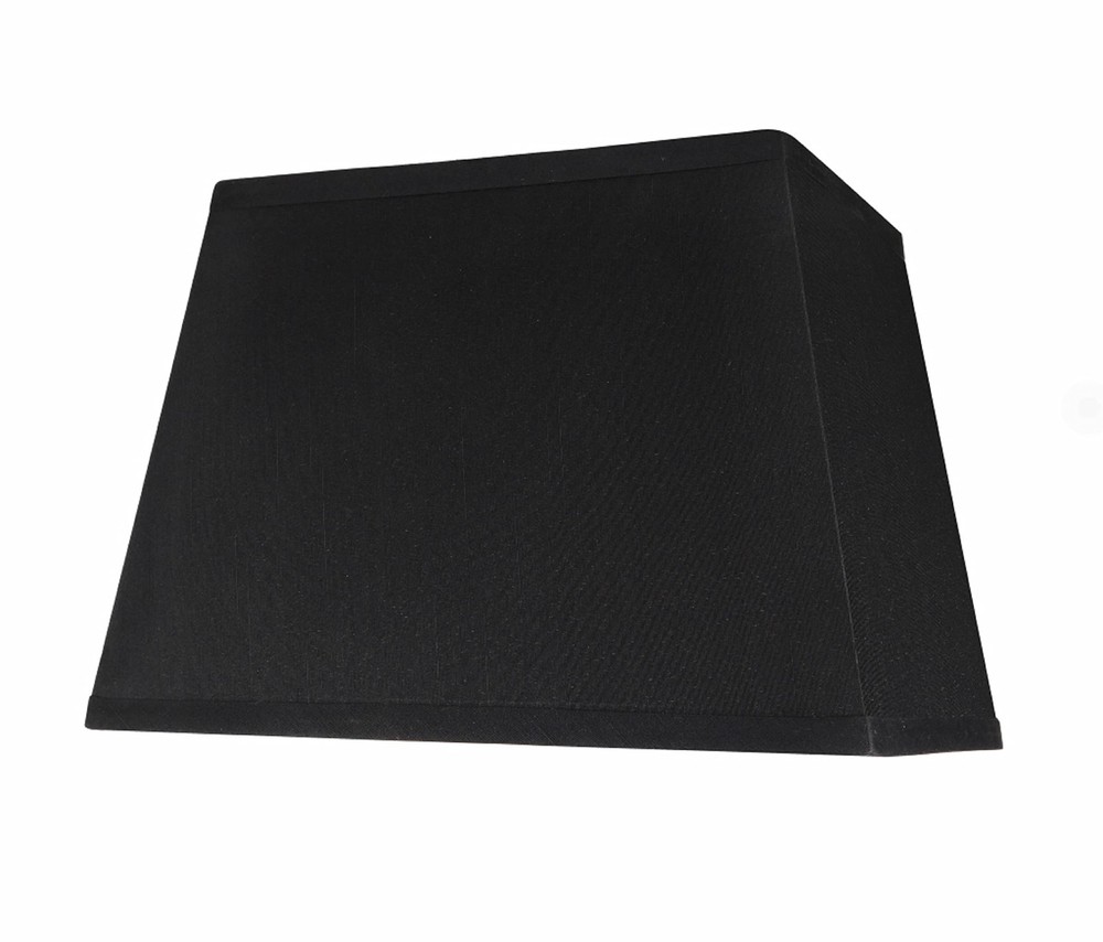 36121 Transitional Rectangle Hardback Shape Spider Construction Lamp Shade In Bl