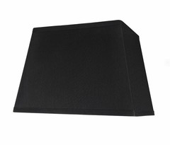 36121 Transitional Rectangle Hardback Shape Spider Construction Lamp Shade In Bl
