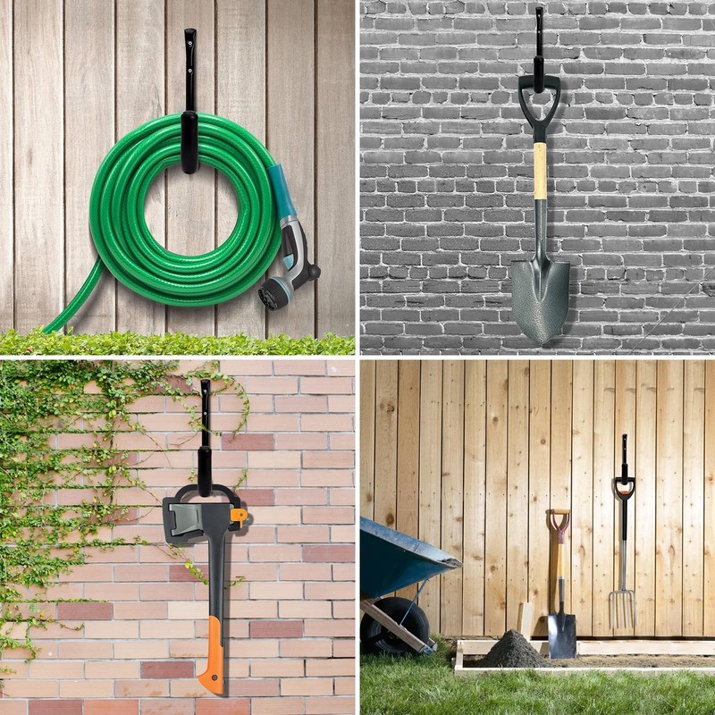 10" Garage Organization Wall Hooks 66 Lb Heavy Duty Water Hose Holder For Hangin gallery