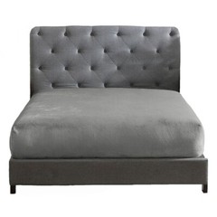 Swift Home 1-Piece Fitted Sheet Full Gray Polyester Flannel Plush Hypoallergenic