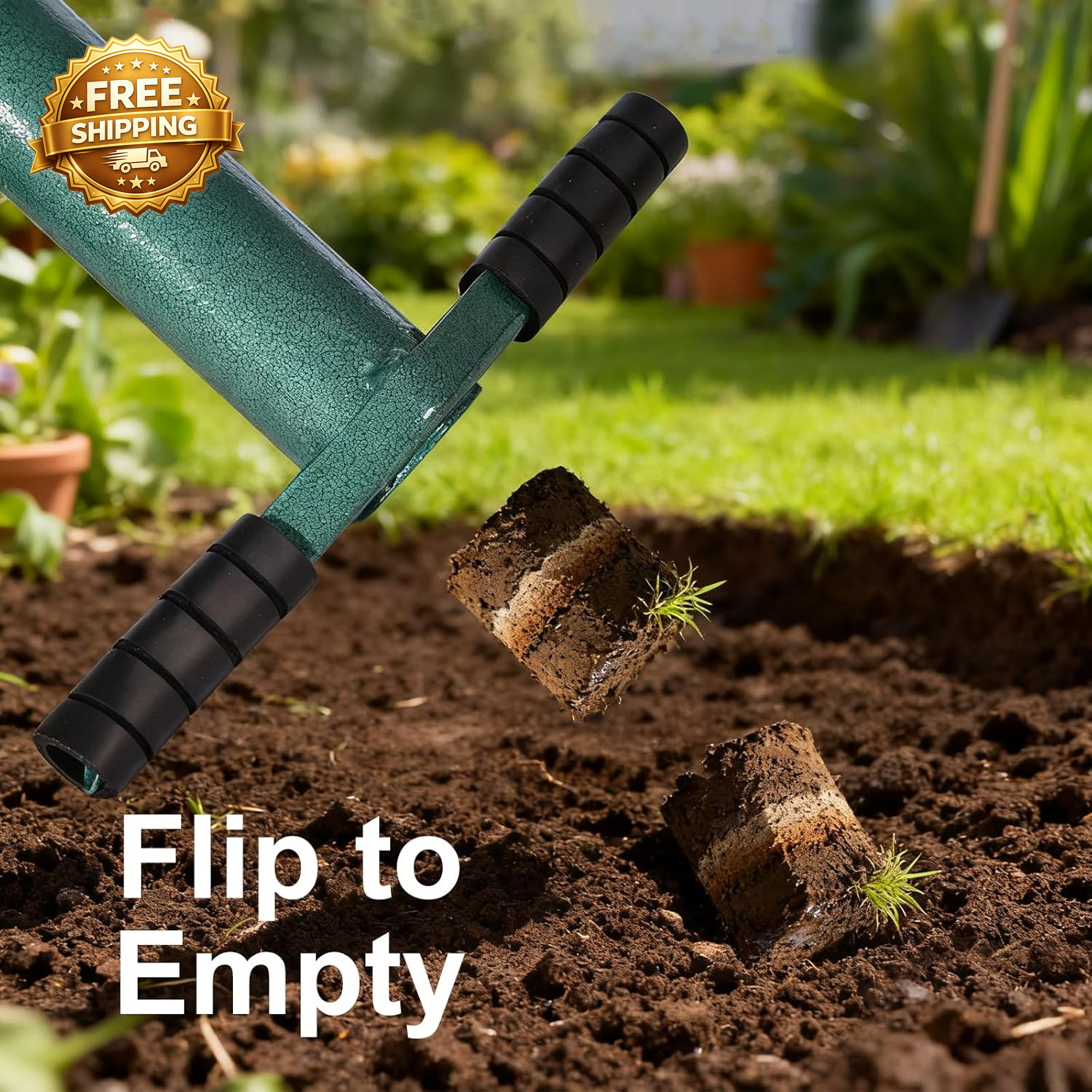 Sod Plugger Bulb Planter Planting Tool, Easy to Assemble Garden Trasnplanter gallery
