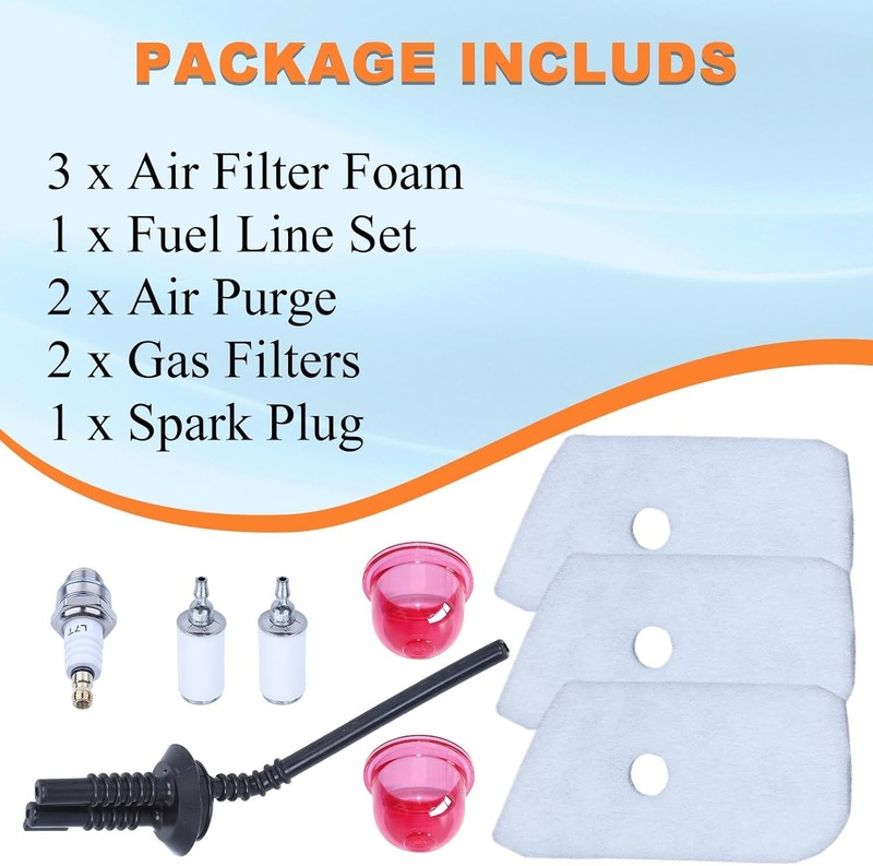 128LD Air Fuel Filter Line Spark Plug Kit for Husqvarna 128CD 125L 124L Trimmer gallery