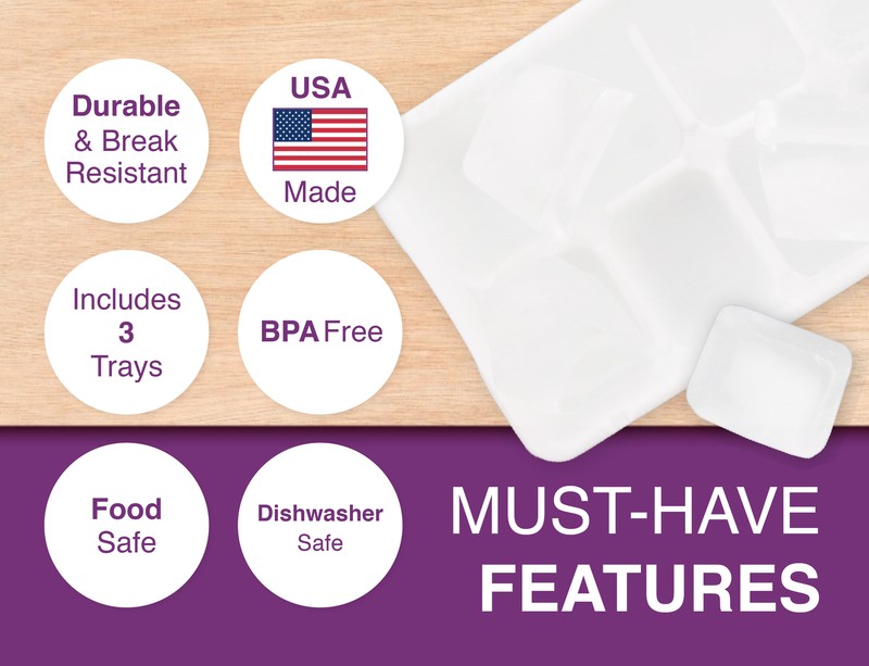 Arrow Ice Cube Trays, 3pk - Easy Release Large Ice Cube Trays for any Drink gallery