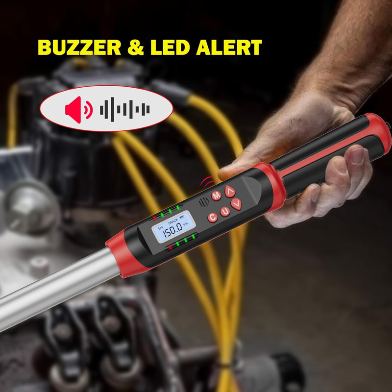 Digital Torque Wrench Set, 2Pcs 3/8" (3.1-62.7Ft.Lb/4.2-85Nm) & 1/2" (14.7-295Ft gallery