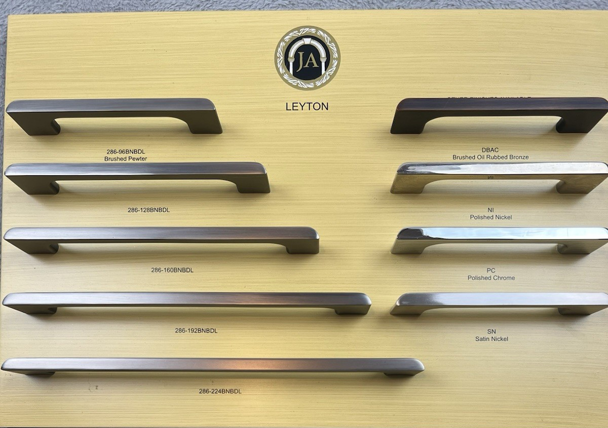 Jeffrey Alexander Leyton Drawer Pull Handle Knob Assorted Display 9 Pieces gallery