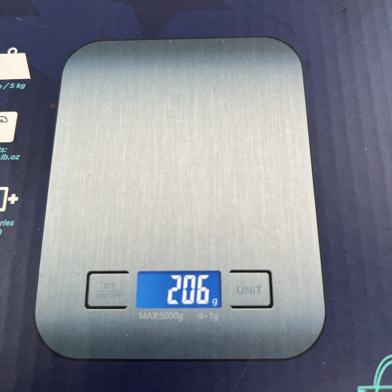 Electronic Kitchen Scale Digital 11-lbs 5kg Stainless Steel Panel Buy In Web NIB gallery