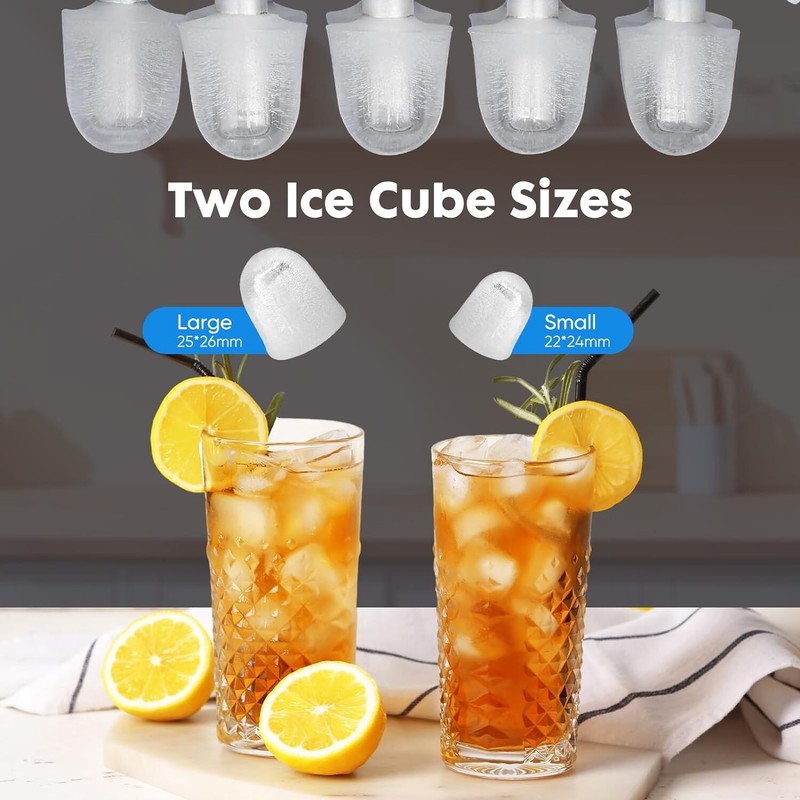 Portable Countertop Bullet Ice Maker Ice Machine with Ice Scoop 26lbs/24hrs gallery